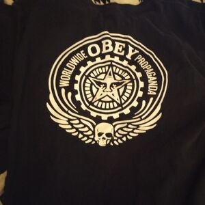 Obey Black Graphic Tee